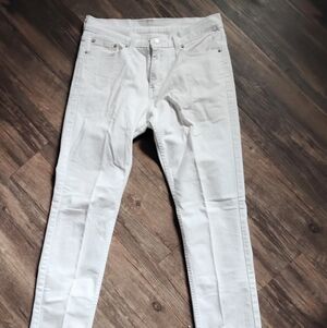 White Levi's 514 30/32 Women's Denim Jeans